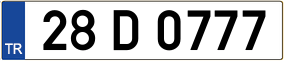 Trailer License Plate